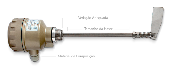 Exemplo de Chave de N&iacute;vel Tipo P&aacute; Rotativa Velki