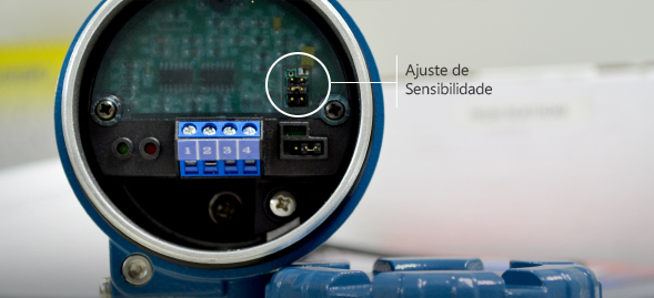 Exemplo do Ajuste de Sensibilidade da Chave de Nível
